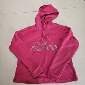 Adidas medium pink youth hoodie